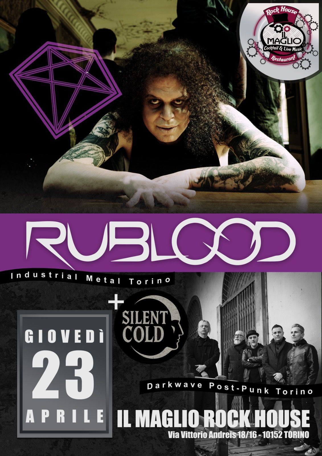 RUBLOOD LIVE IN TURIN ON APRIL 23, 2026: NEW LINE-UP, INDUSTRIAL FURY AND EXCLUSIVE NEW MERCHANDISE